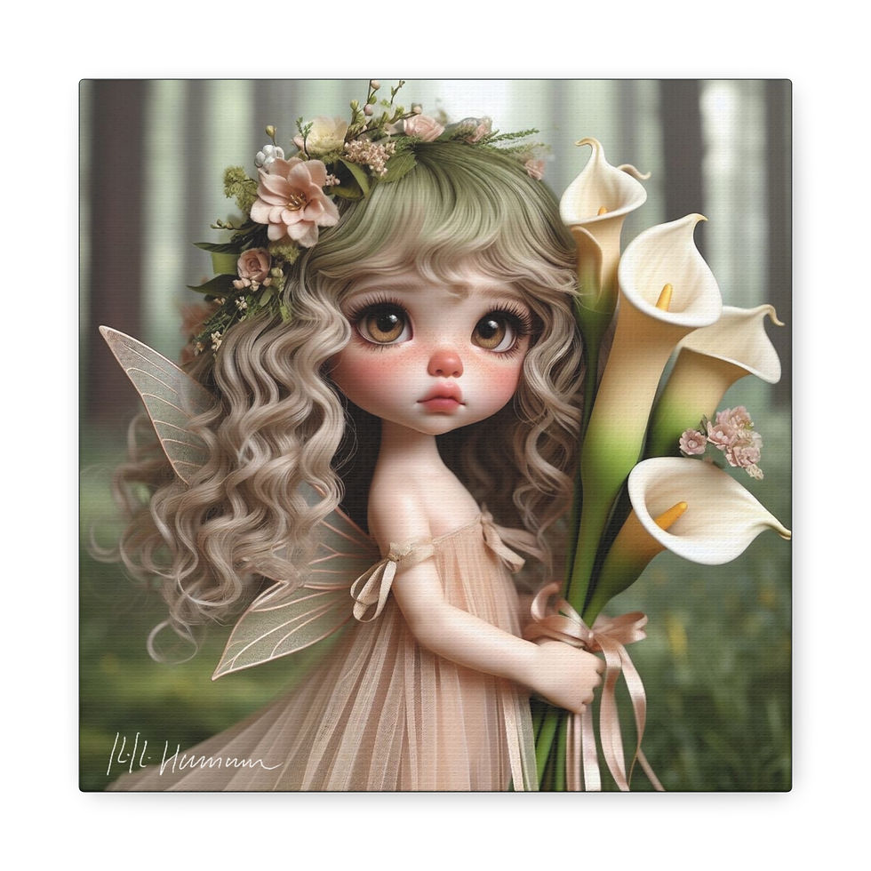 Calla Lily 1 - Canvas Print - Gallery Style -  Flower Fairies