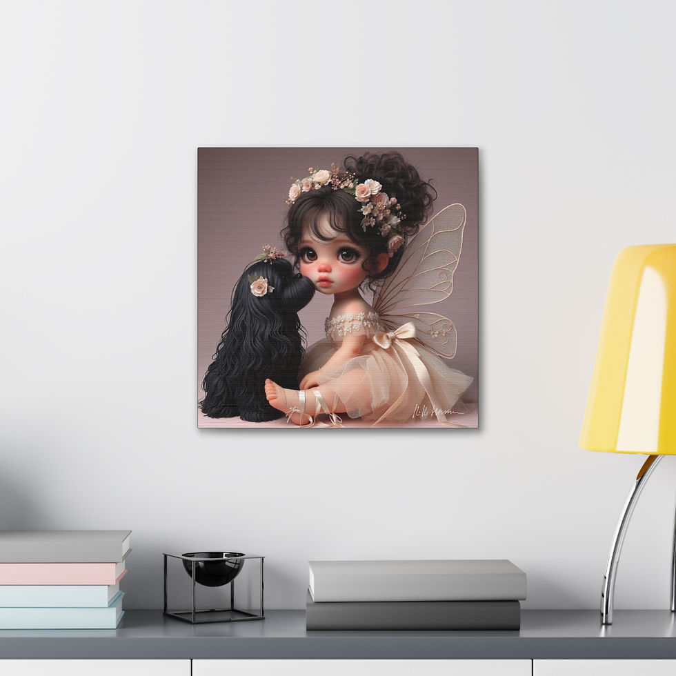 Thumbnail: ShihTzu 3 - Canvas Print - Gallery Style -  Fairy Tails