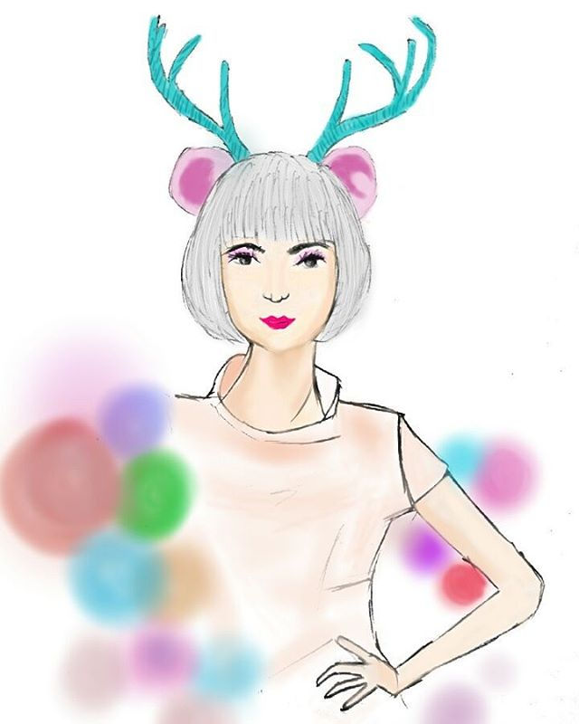 Counting days until Christmas come__#fashion #fashionsketch #illustrator #fashionillustration #illu