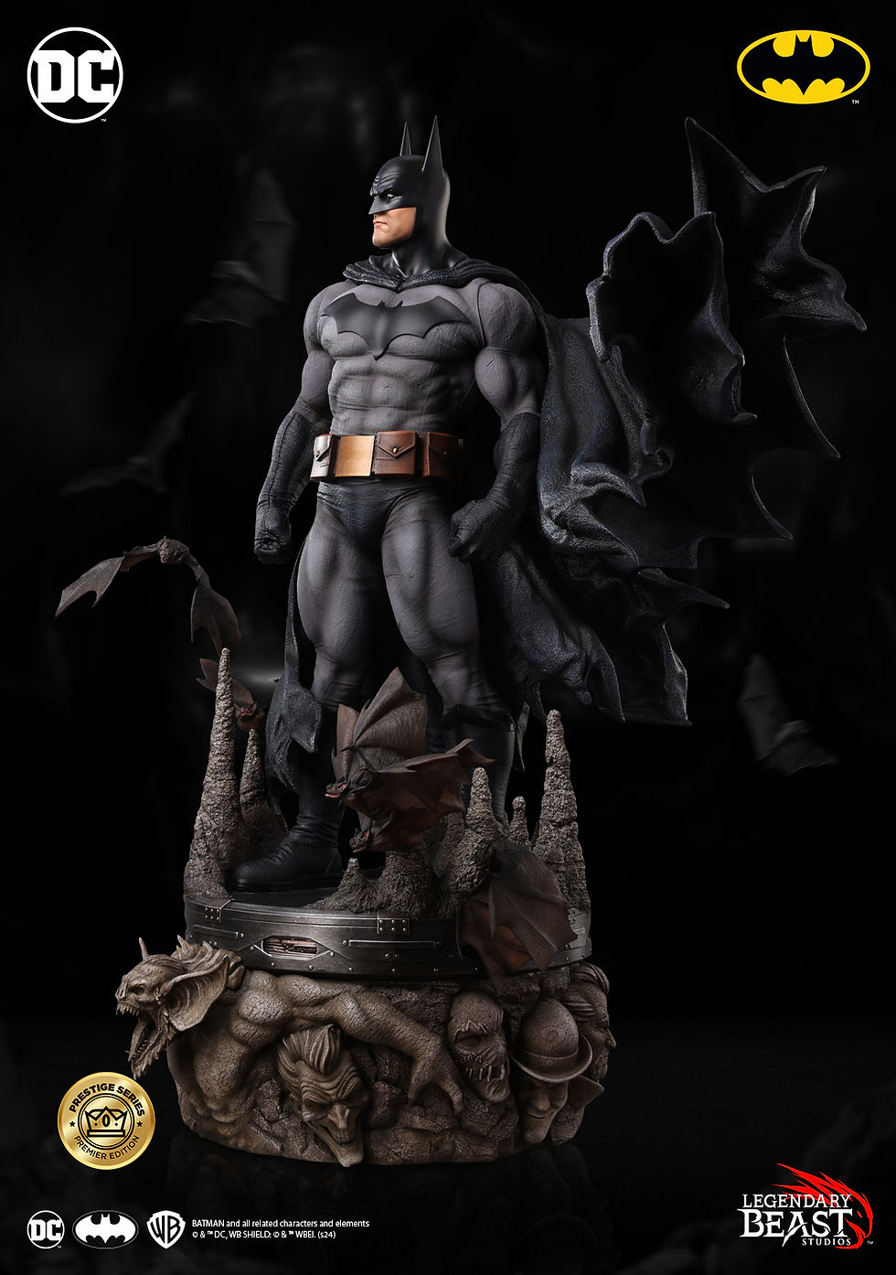 Thumbnail: BATMAN 1:3 SCALE BLK/GRY VARIANT - PREMIER VERSION