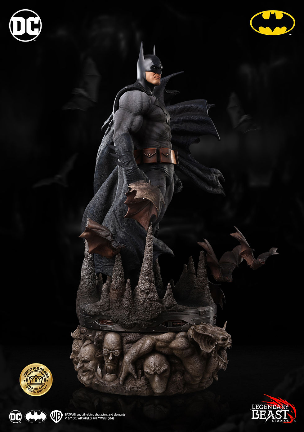 Thumbnail: BATMAN 1:3 SCALE BLK/GRY VARIANT - PREMIER VERSION