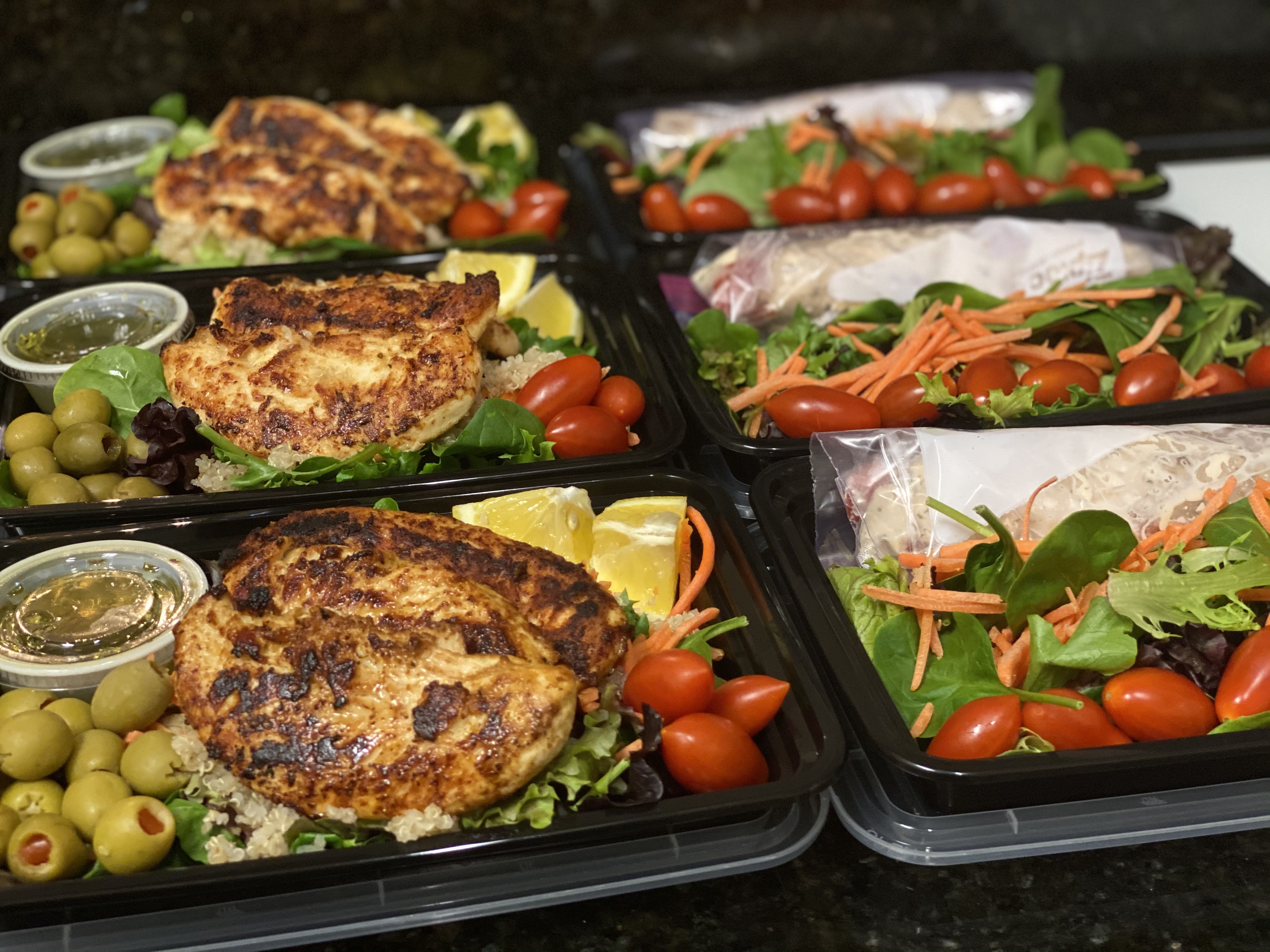 Arranged Food and Objects