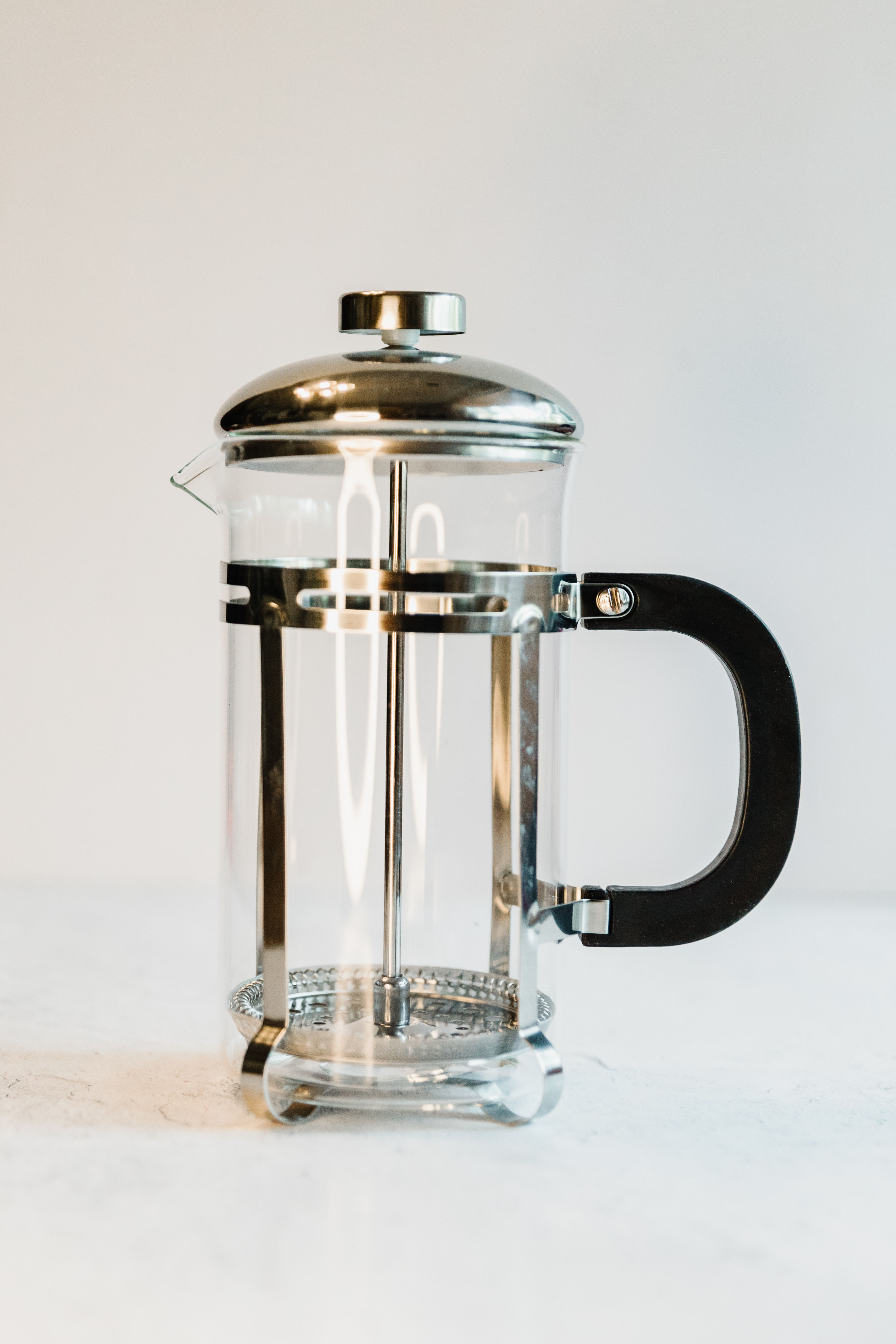 Glass and Stainless Steel French Coffee Press