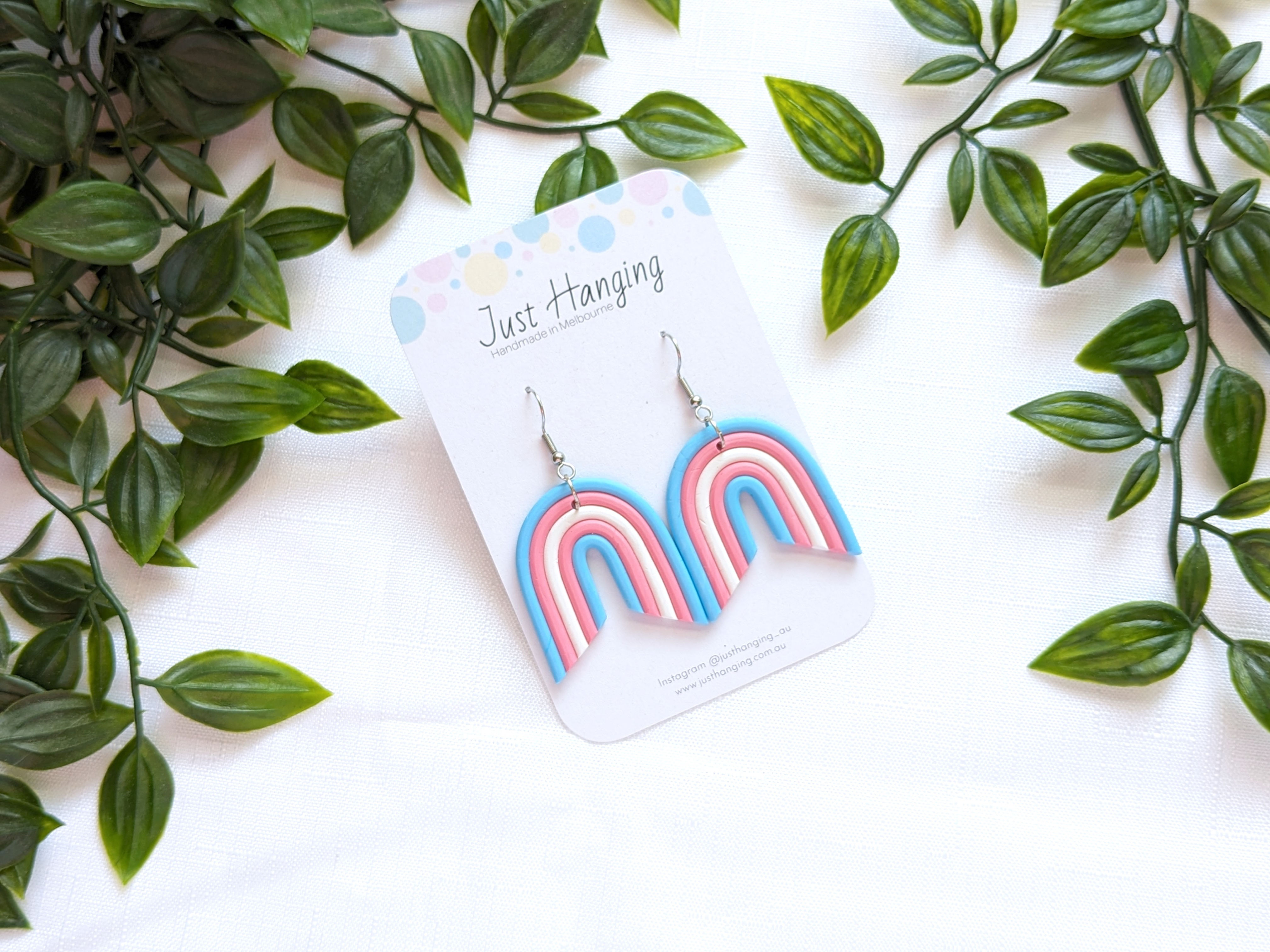 Trans Rainbow Dangles