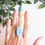 Thumbnail: Turquoise Speckled Oval Ring