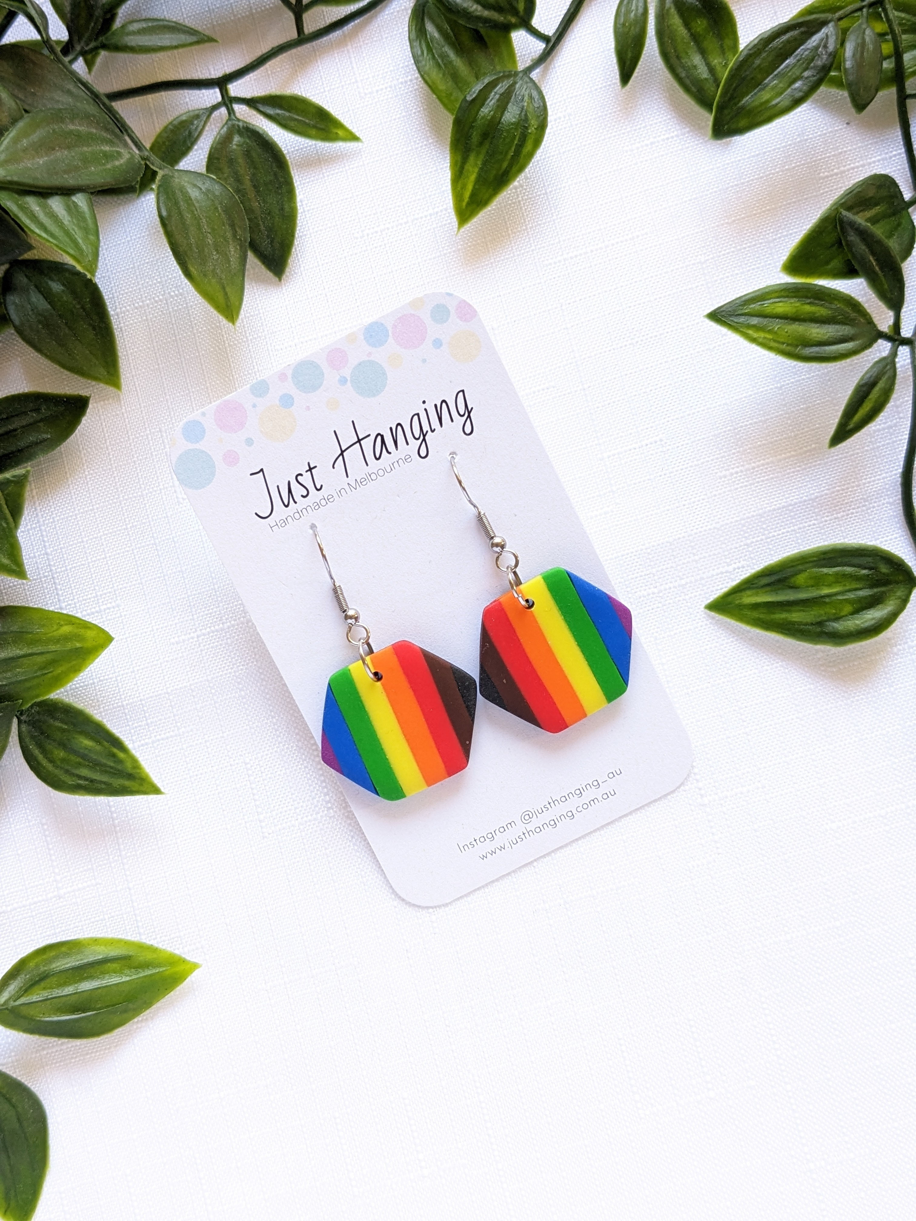 Pride Hexagon Dangles