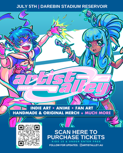 artist alley PROMO TILE
