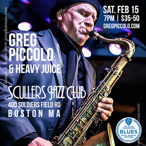 Scullers Jazz Club in Boston – Saturday, February 15