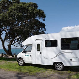 Maui Cascade 4-Berth Motorhome – geräumiger 4-Personen Campervan mit Küche, Dusche und Toilette in Neuseeland und Australien