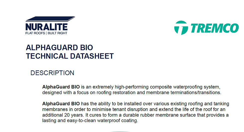 Alphaguard Bio application on roof