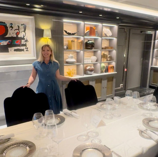The Study Dining Room aboard the Seven Seas Grandeur