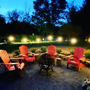 Bear Claw Cabin Firepit Area - June 2023