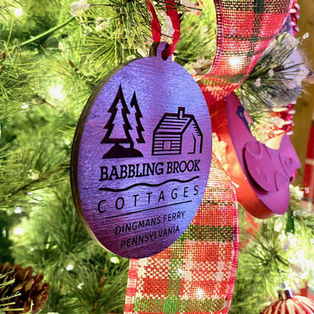 Christmas in a cozy cabin in the poconos