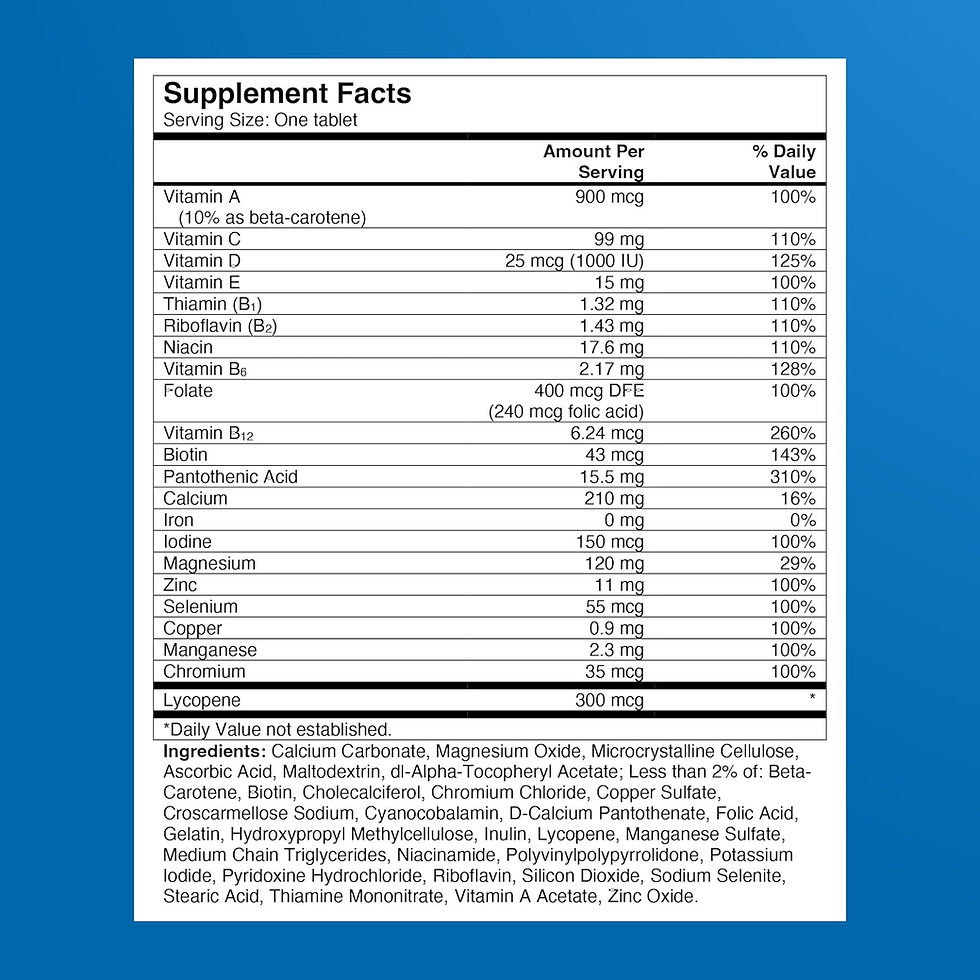 Thumbnail: Men’s Multivitamin Tablets