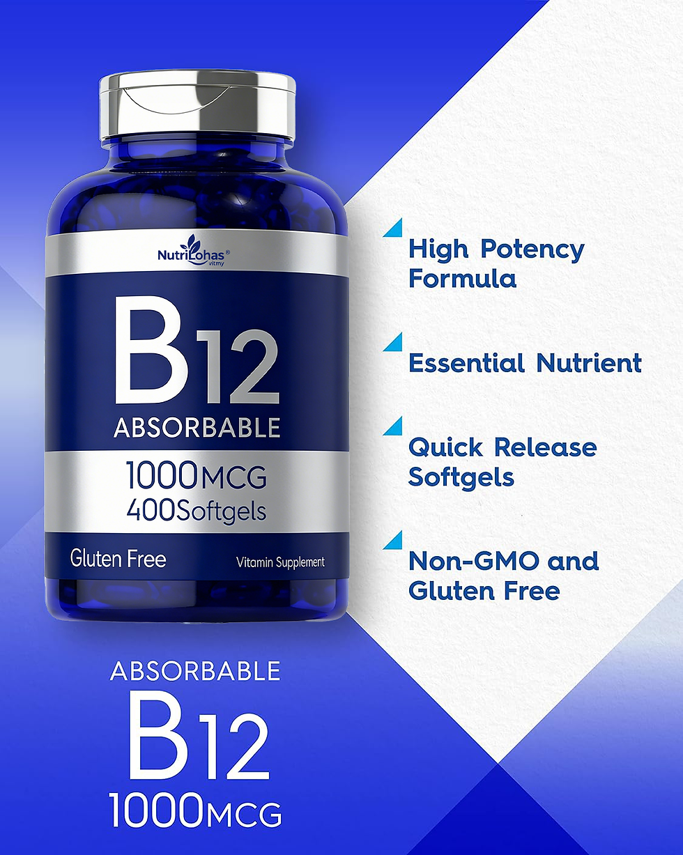 Thumbnail: Vitamin B12 1000 mcg Softgels