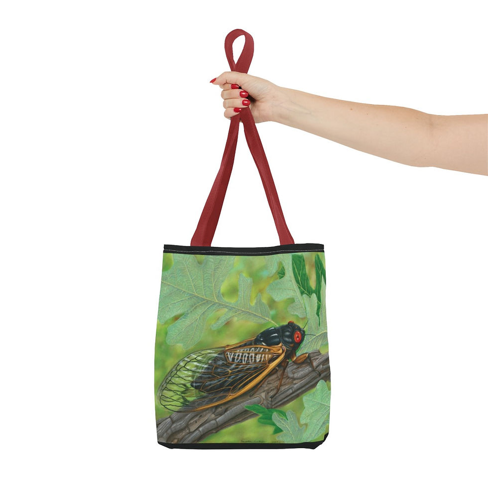 Thumbnail: Cicada All Over Print Tote Bag