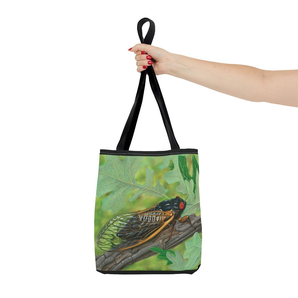 Thumbnail: Cicada All Over Print Tote Bag