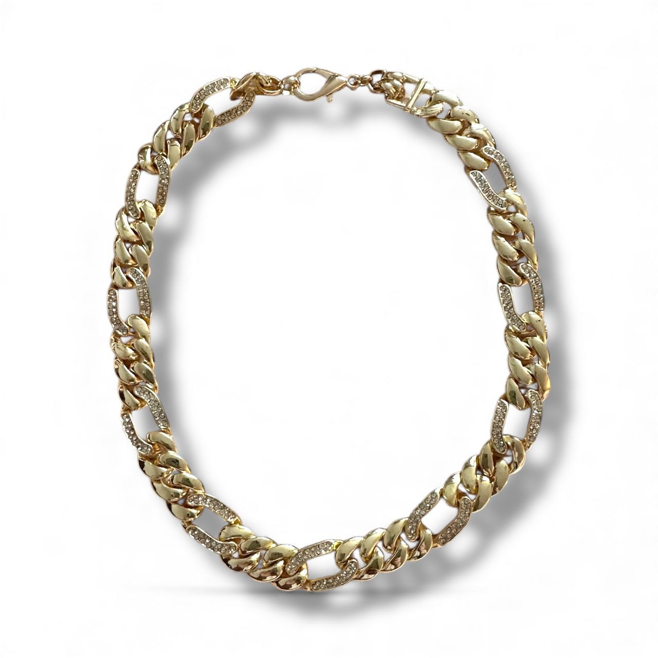 İthal Zirkon Taşlı Zincir Kolye