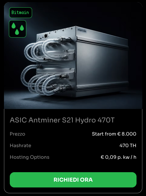ASIC Antminer S21 Hydro 470T