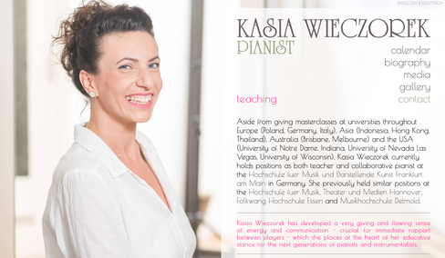 Pianistin Kasia Wieczorek