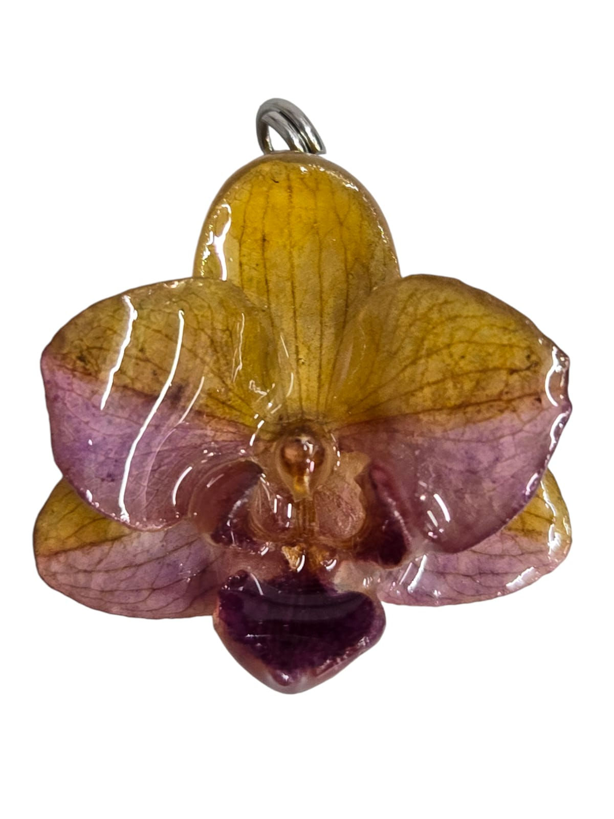 Dije Chico Phalaenopsis Amarilla con Rosa