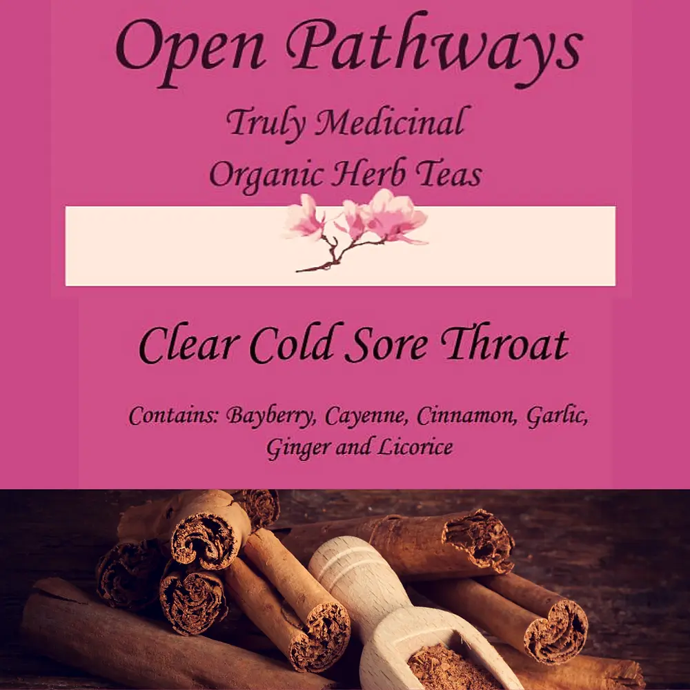 Clear Cold Sore Throat Organic Herb Tea