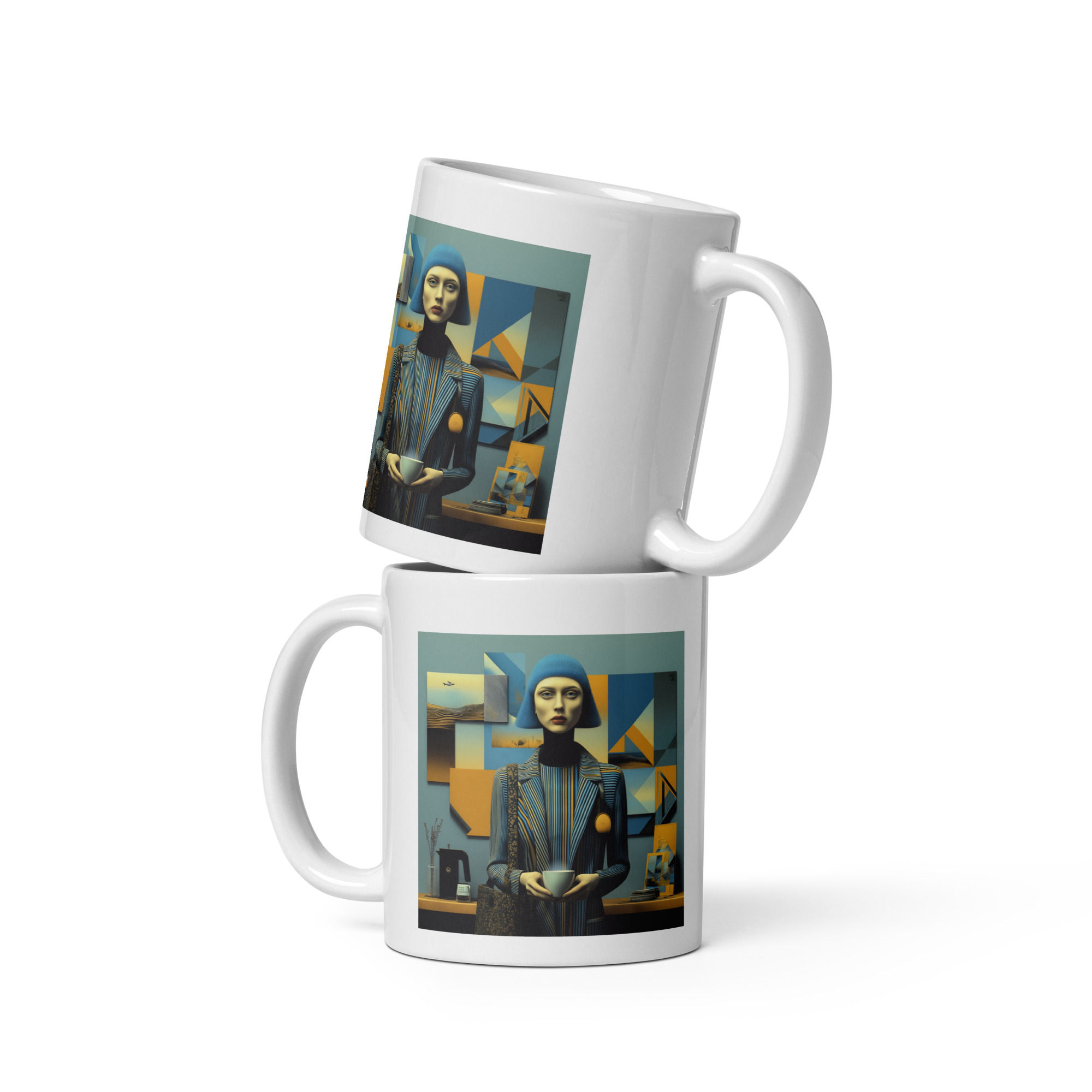 Coffee Architect #3 White glossy mug