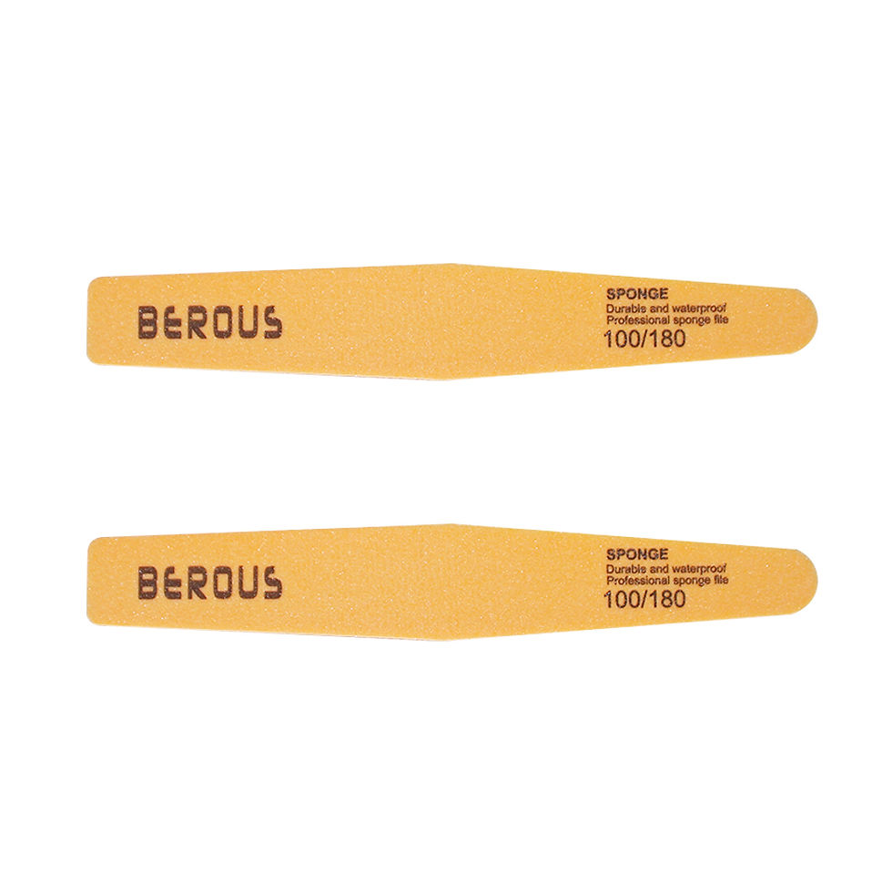 Berous Disposable EVA Sponge Nail File for Nail Tools Grit 100/180