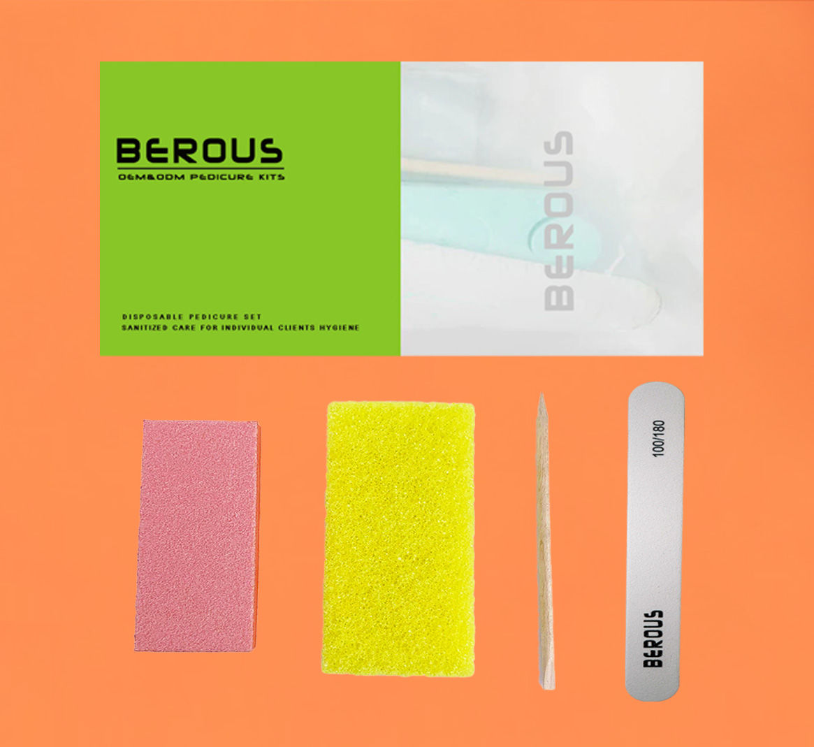 Disposable 4 Pcs Pedicure Kits for Salon Shop