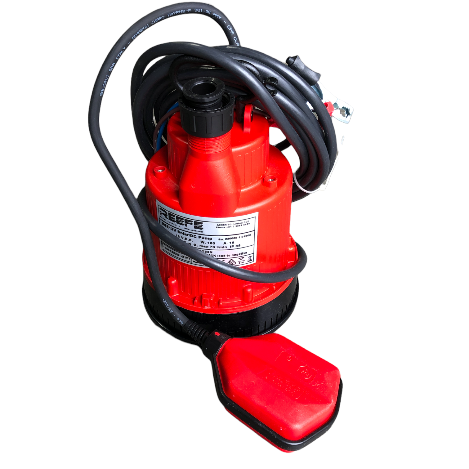 Sump Pump RSE12V DC Powered Vortex