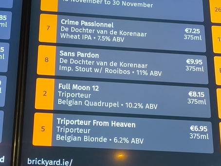 A Belgian Beer Adventure at Brickyard Dundrum