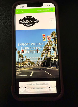 Westminster Community Directory website displayed on mobile.jpeg