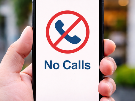 Local business owner holding a smartphone showing “No Calls” message, representing lack of leads and customer inquiries