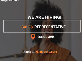Russian Speaking Sales Representative Job in Dubai with Visa Sponsorship Apply Now