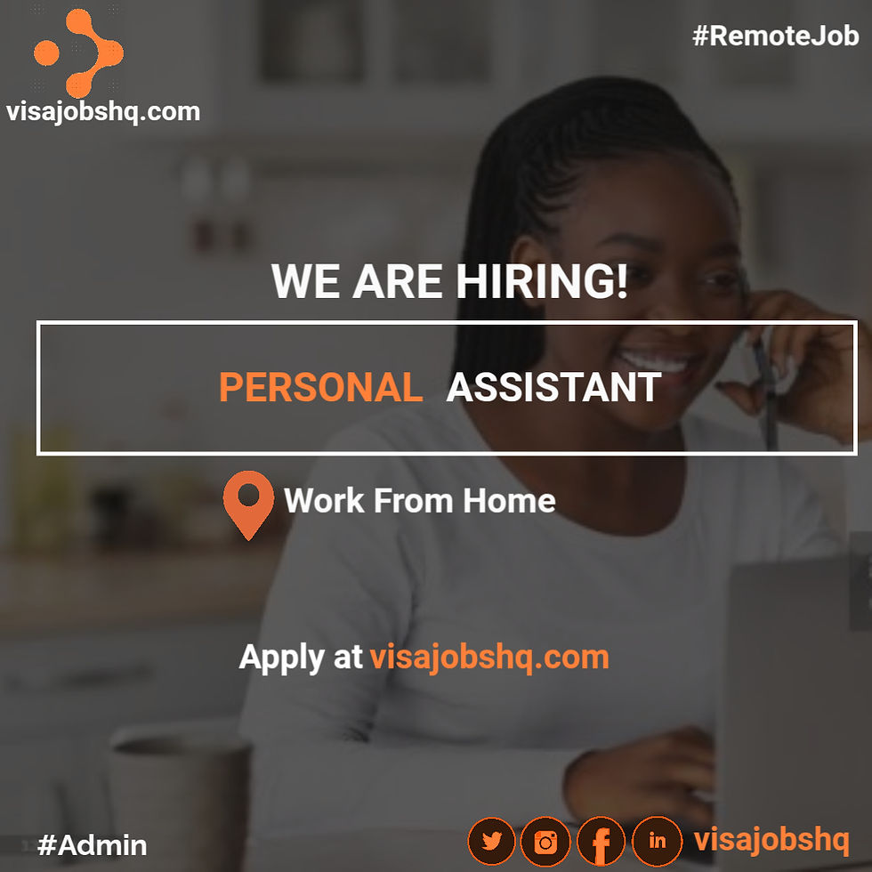 Hiring an Experienced Personal Assistant, This is a Fully Remote Role, Apply Now