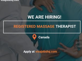 Work in Canada as a Registered Massage Therapist, LMIA Visa Sponsorship Available, Apply Now