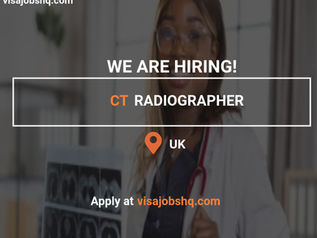 CT Radiographer needed in the UK Tier 2 Visa Sponsorship Available Apply Now