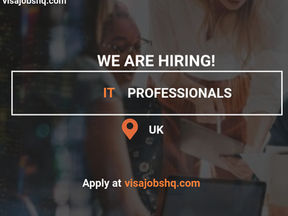 International IT Professionals Wanted for London Tech Jobs with Visa Sponsorship and Work Permit Assistance