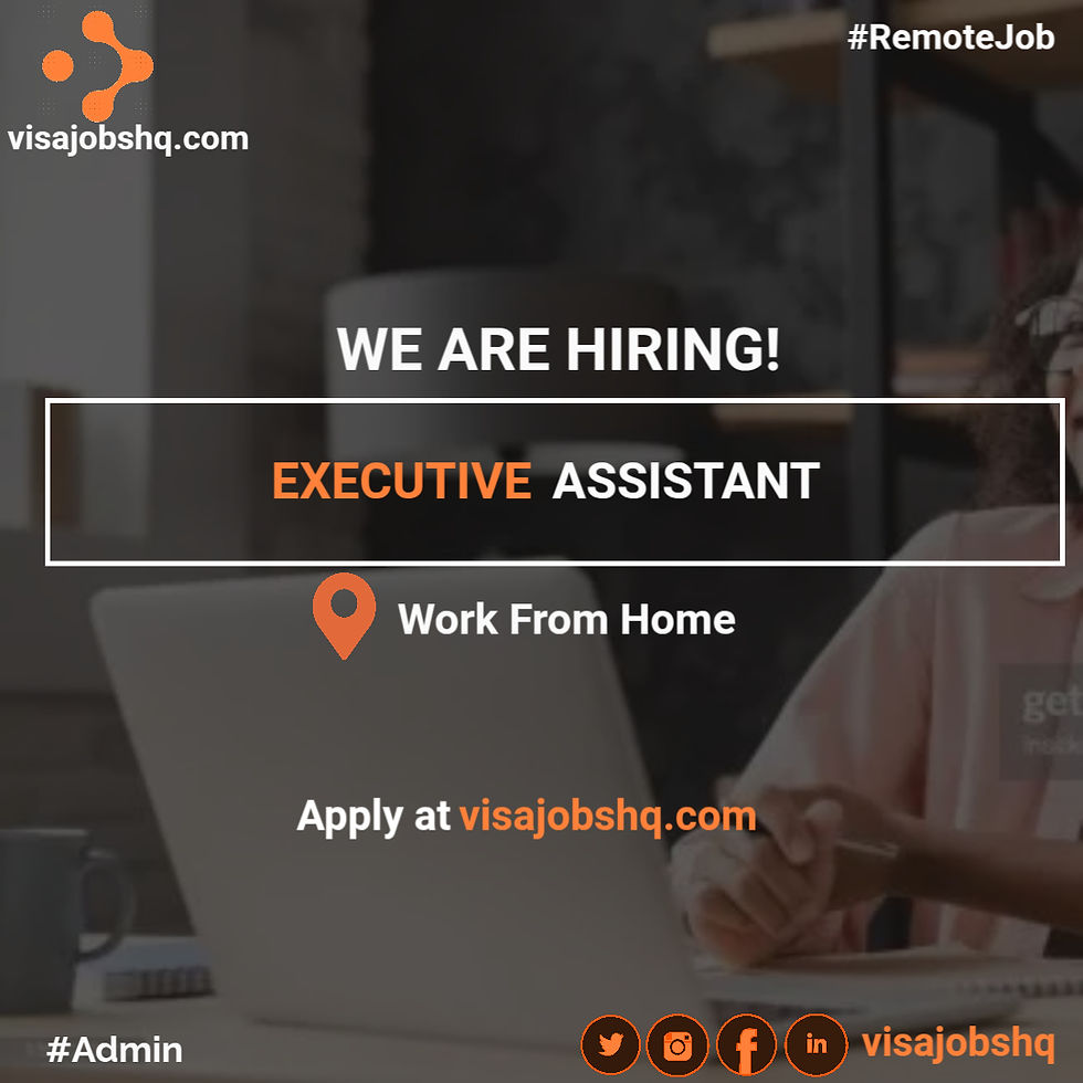 Hiring an Executive Assistant, Work Remotely from Anywhere in the World, Apply Now