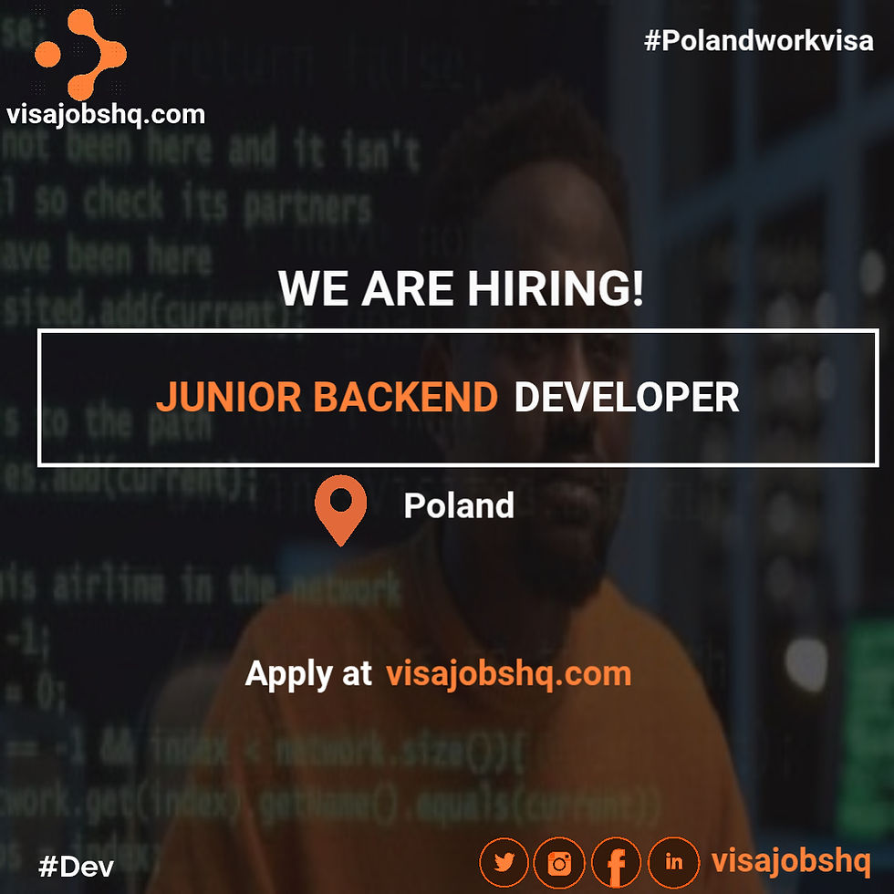 Junior Back-End Developer - Big Data (Relocation to Poland)