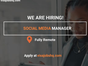 Join a Fully Remote Team as a Social Media Manager, 100% Remote Worldwide Role, Apply Now