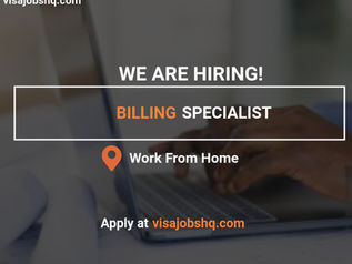 Now Hiring: Remote Billing Specialist, Flexible and Global Work from Home Role