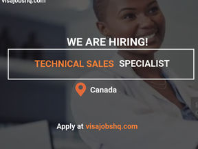 LMIA-Approved Technical Sales Specialist Role in Ontario, Canada – Open to International Candidates