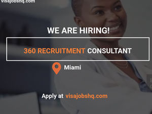 360 Recruitment Consultant (Relocation to Miami), Apply now