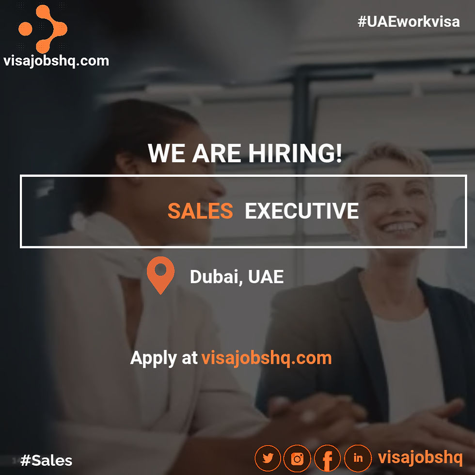 Sales Executive - HVAC, District Cooling - Relocate to Dubai