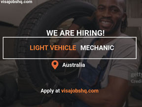 JOIN A TOP AUTO-REPAIRS COMPANY IN AUSTRALIA AS A LIGHT VEHICLE MECHANIC, VISA SPONSORSHIP AVAILABLE