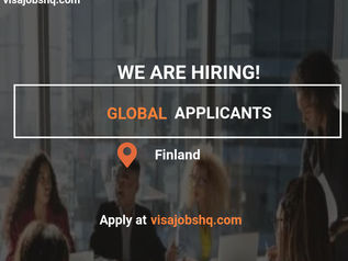 This Company is Offering Relocation Support and Visa Sponsorship to Finland Apply for Roles, Apply Now