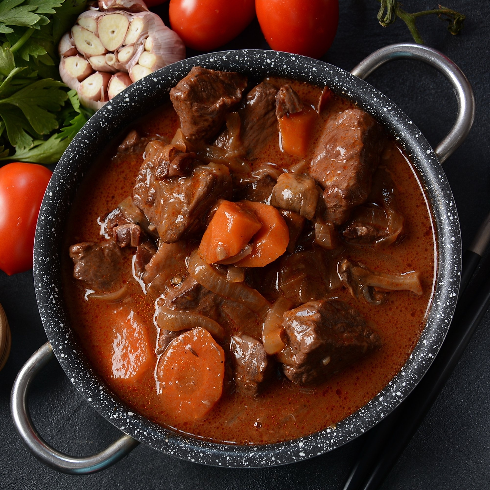 Authentic Boeuf Bourguignon French beef stew recipe printable card