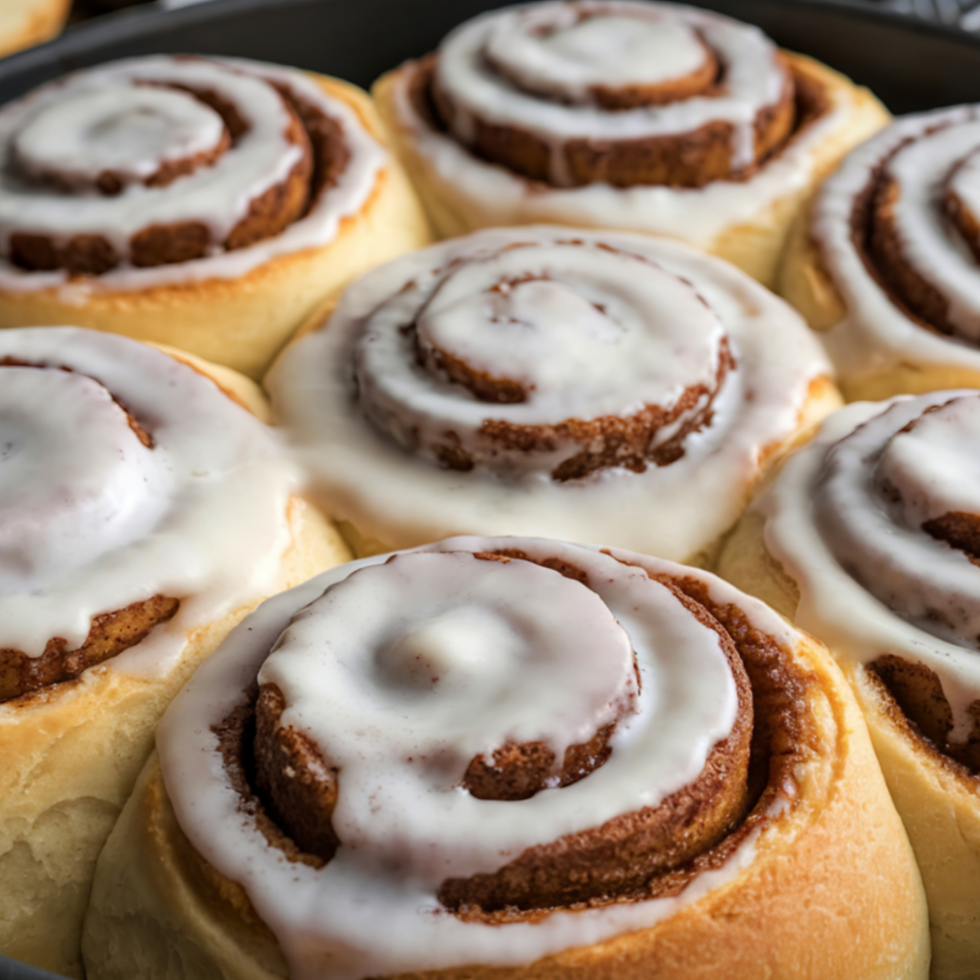 American homemade cinnamon rolls sweet roll recipe printable card