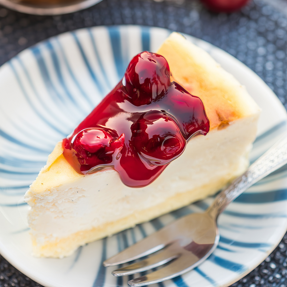 Authentic New York cheesecake American dessert recipe printable card
